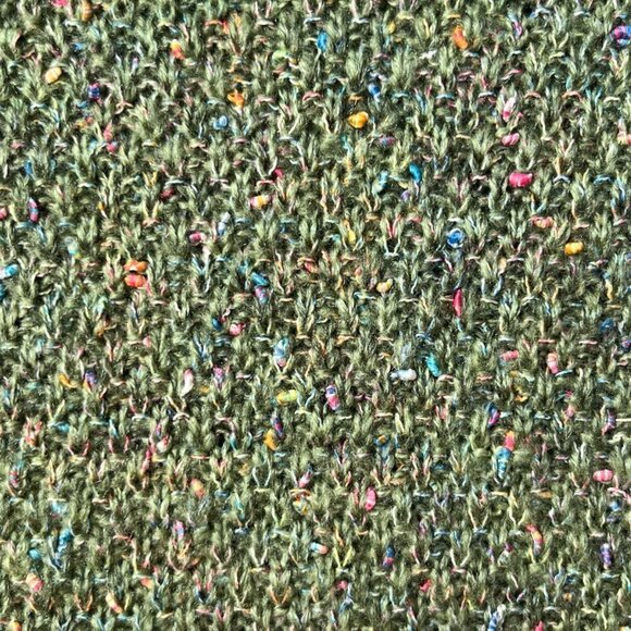 Serengeti Womens Sweater Size XL Green Rainbow Speckle Artsy Fall Earthy Boho - Picture 6 of 11